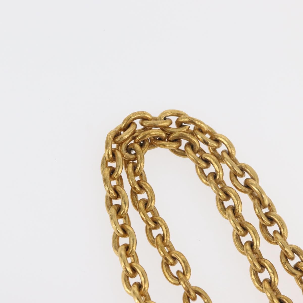 Chanel Cc Pendant Metal Gold Metal Necklace Jewelry (Pre-Owned)