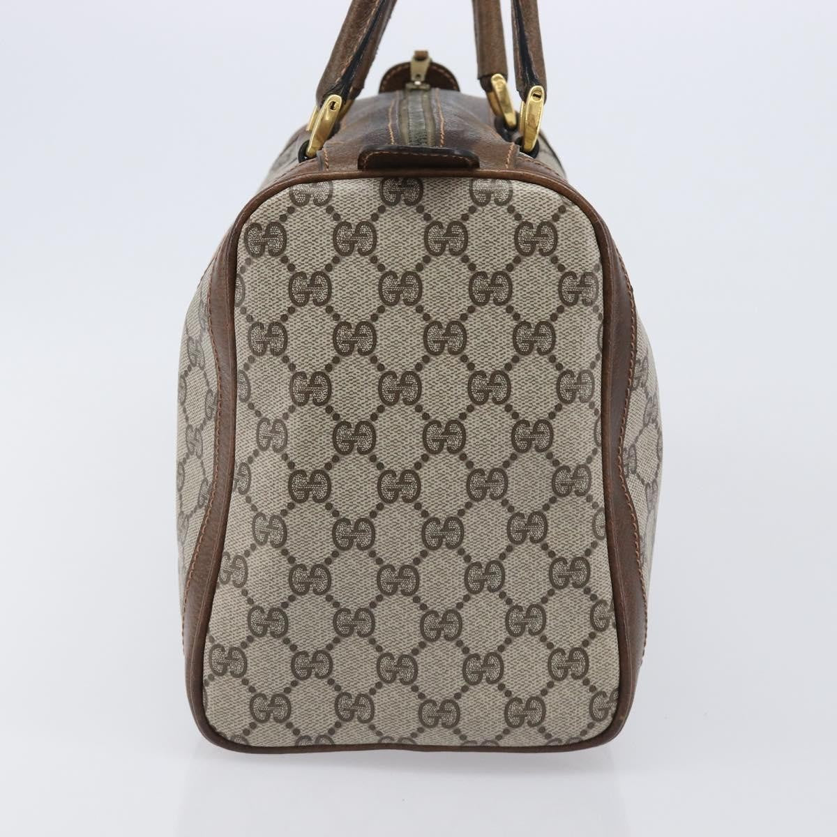 Gucci Gg Supreme Gg Canvas Beige Pvc Handbag (Pre-Owned)