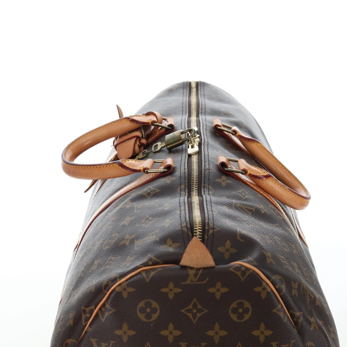 Louis Vuitton Keepall Monogram Canvas Brown Canvas Travel Bag Bag (Pre-Owned)