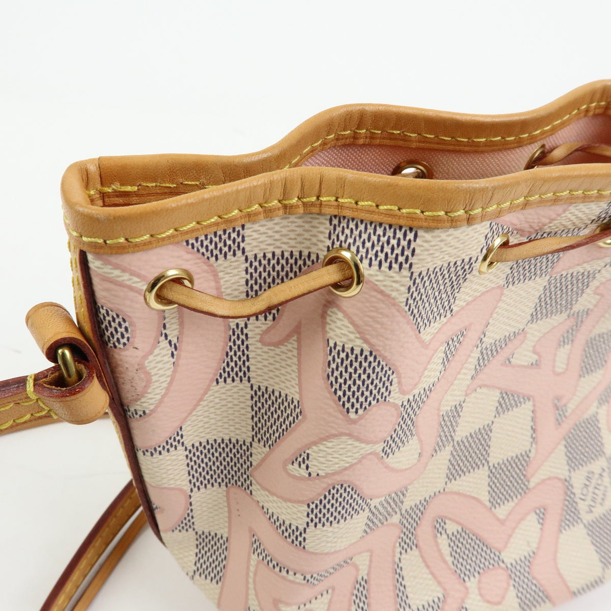 Louis Vuitton Noe Limited Edition Damier Tahitienne White Canvas Shoulder Bag Bag (Pre-Owned)