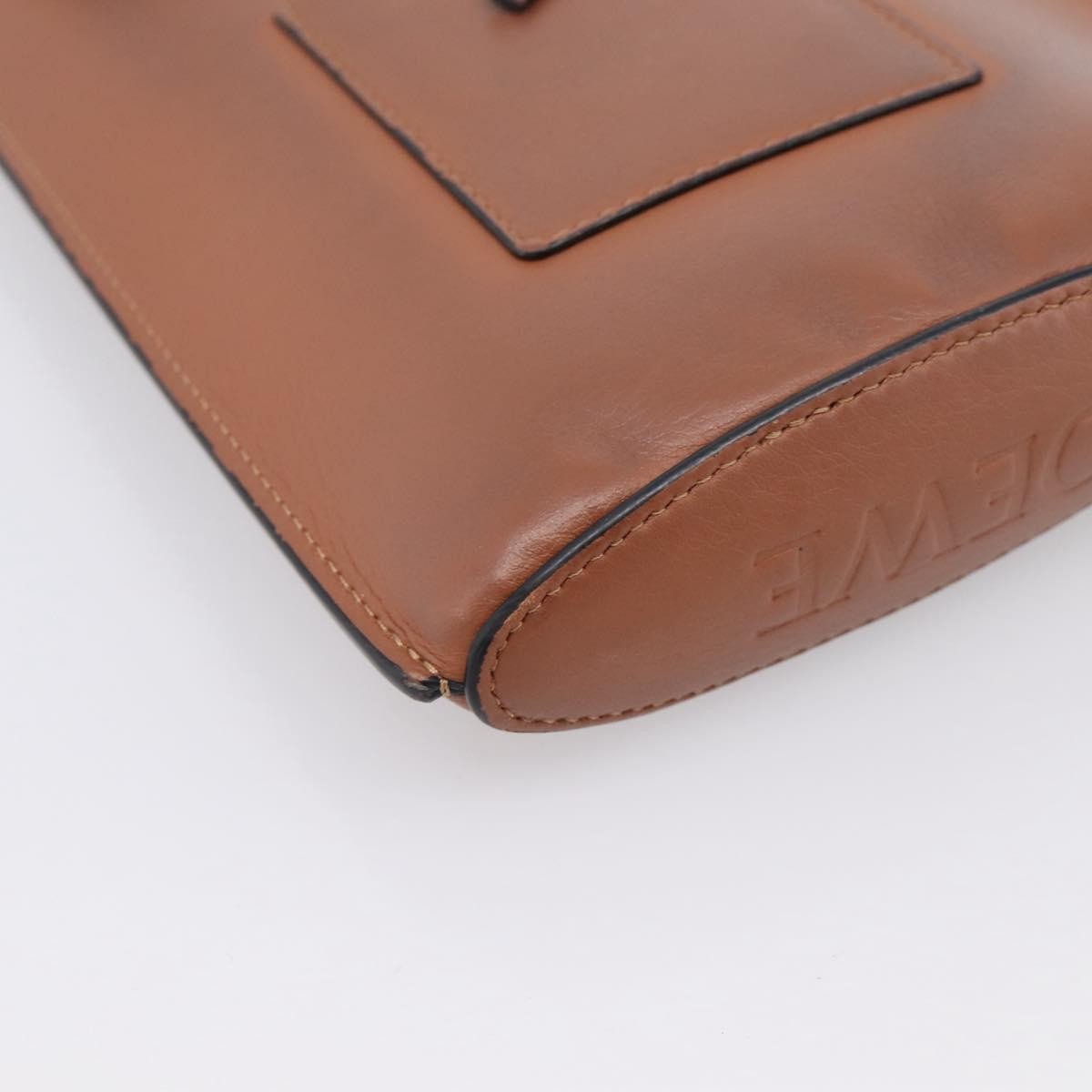 Loewe Dice Pocket Leather Brown Leather Crossbody Bag Bag (Pre-Owned)