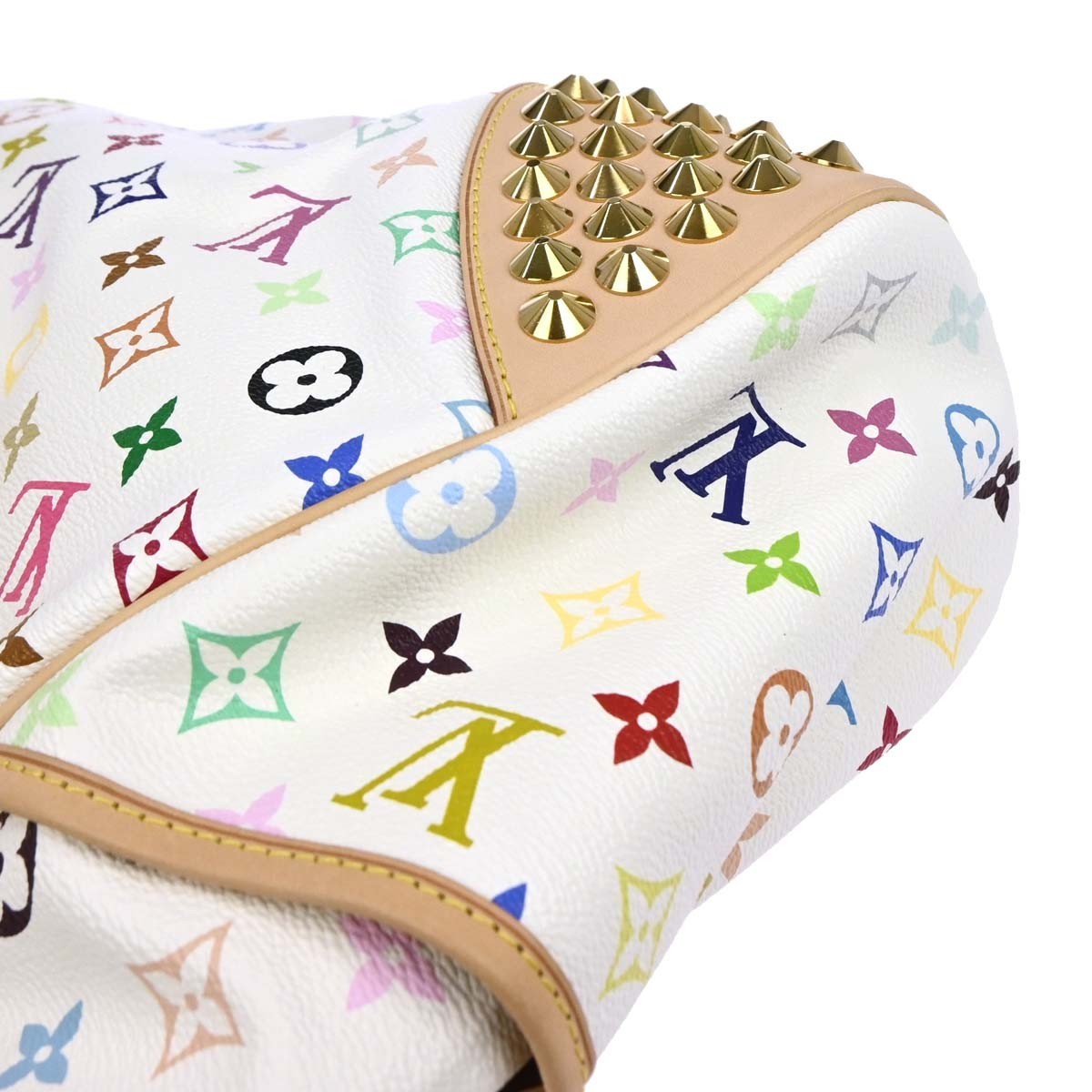 Louis Vuitton Chrissie Monogram Multicolor White Canvas Handbag (Pre-Owned)