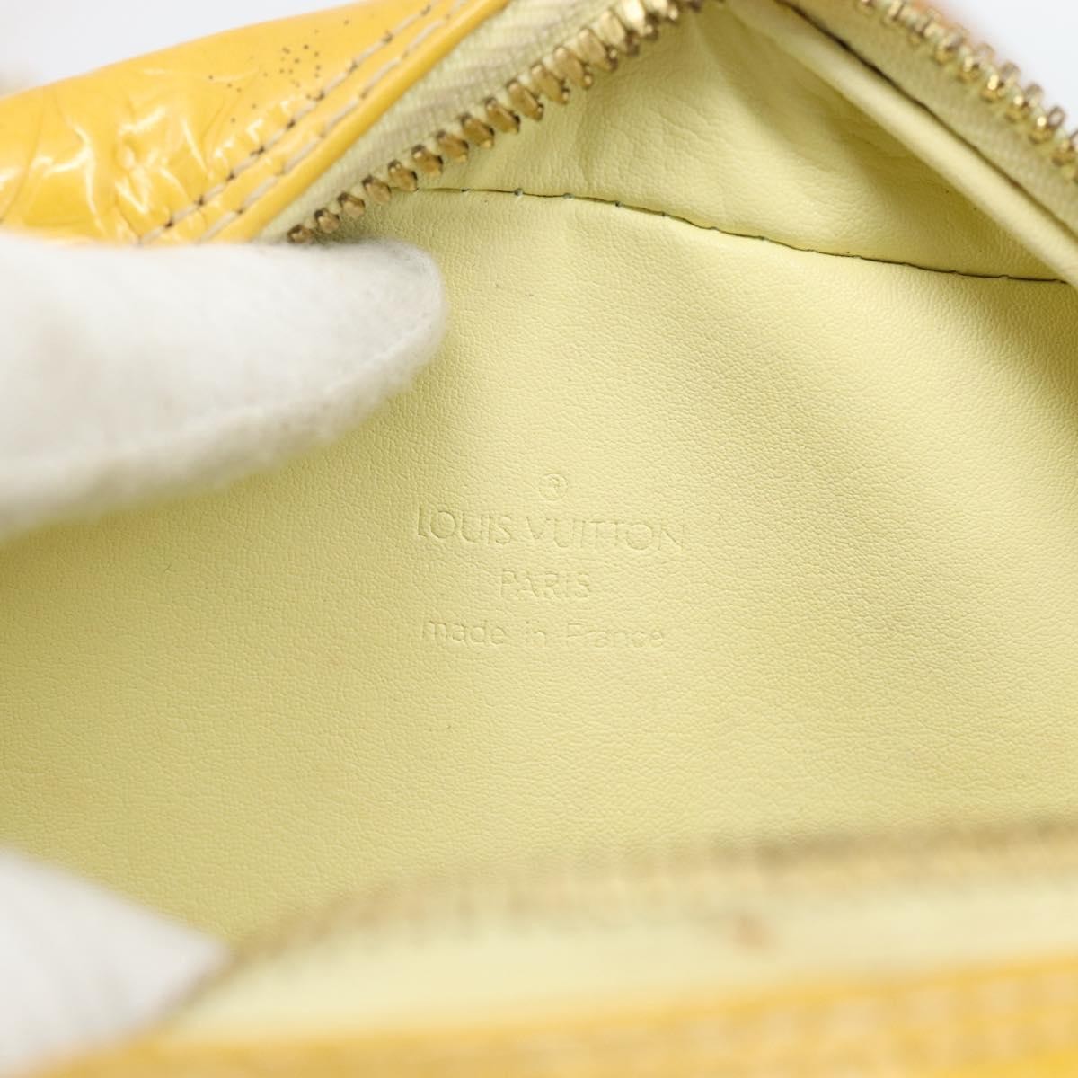 Louis Vuitton Wooster Monogram Vernis Yellow Patent_Leather Handbag (Pre-Owned)