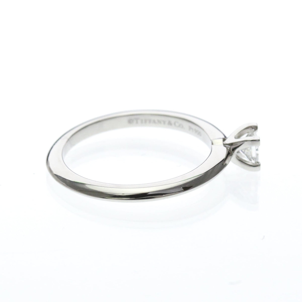 Cartier Solitaire 1895 Platinum With Rbc Diamond Silver Platinum Ring Jewelry (Pre-Owned)