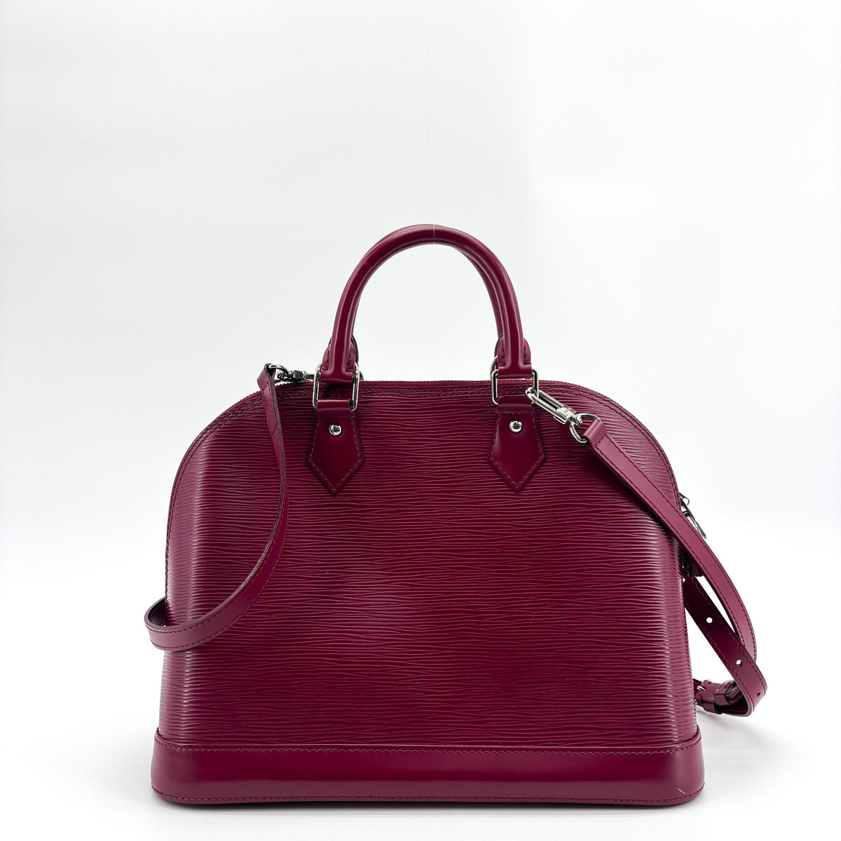 Louis Vuitton Alma Epi Leather Purple Leather Handbag (Pre-Owned)