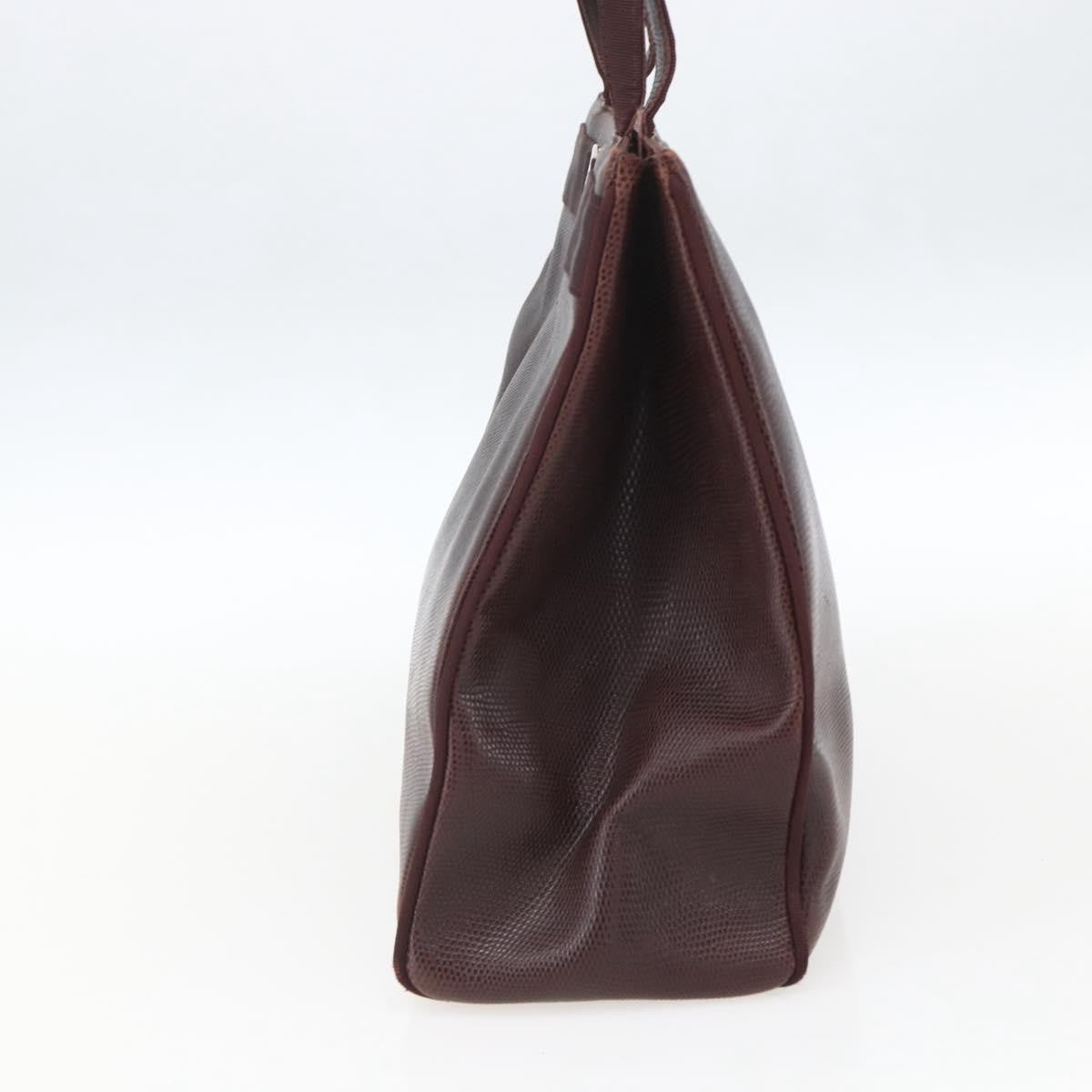 Salvatore Ferragamo Vala Tote Leather Brown Leather Tote Bag Bag (Pre-Owned)