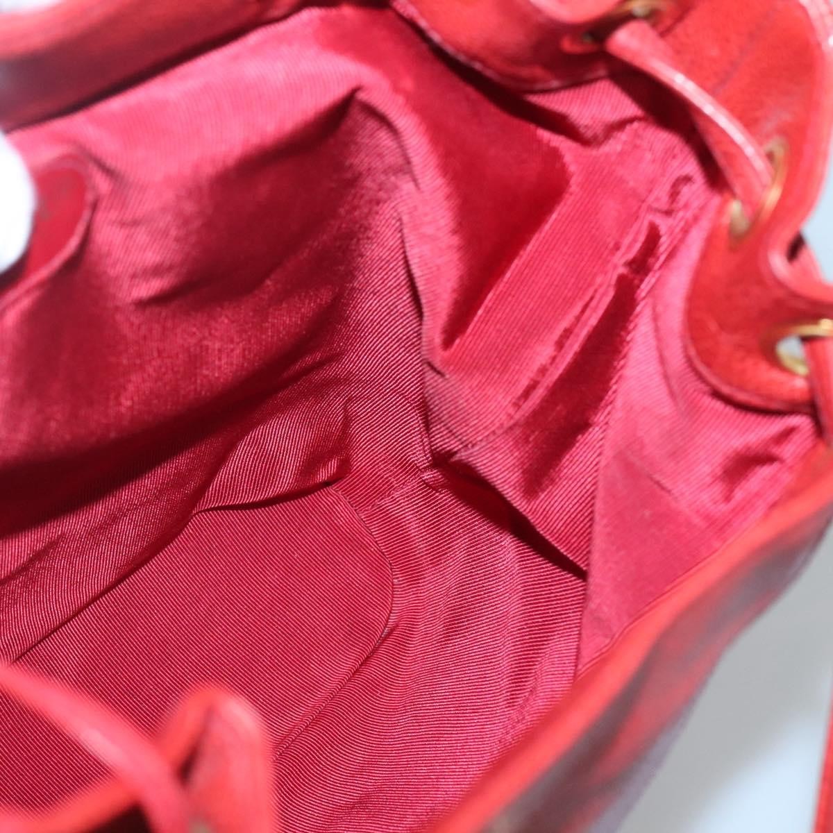 Chanel Vintage Caviar Red Leather Backpack Bag (Pre-Owned)