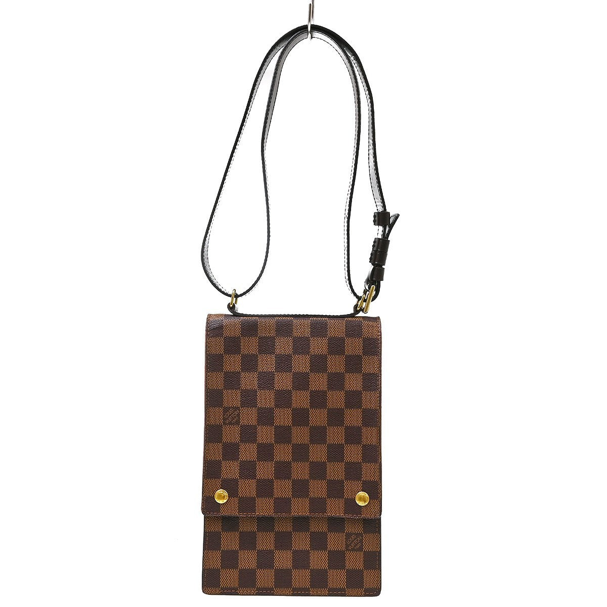 Louis Vuitton Portobello Messenger Damier Ebene Brown Canvas Shoulder Bag Bag (Pre-Owned)