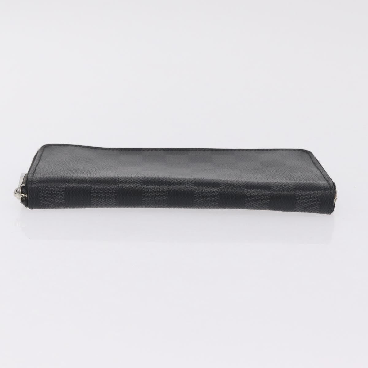 Louis Vuitton Zippy Damier Graphite Gray Canvas Wallets Accessory (Pre-Owned)