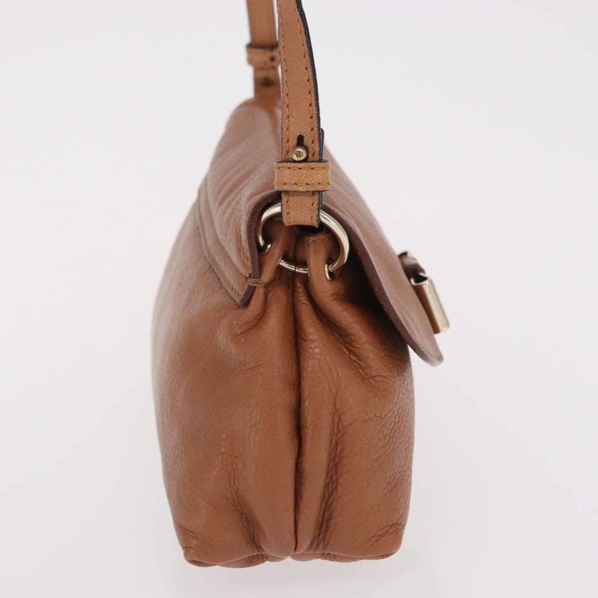 Chloe Lily Leather Brown Leather Shoulder Bag Bag (Pre-Owned)