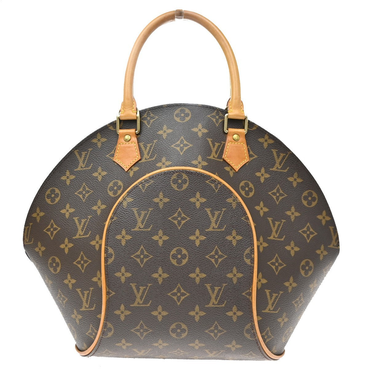 Louis Vuitton Ellipse Monogram Brown Leather Handbag (Pre-Owned)
