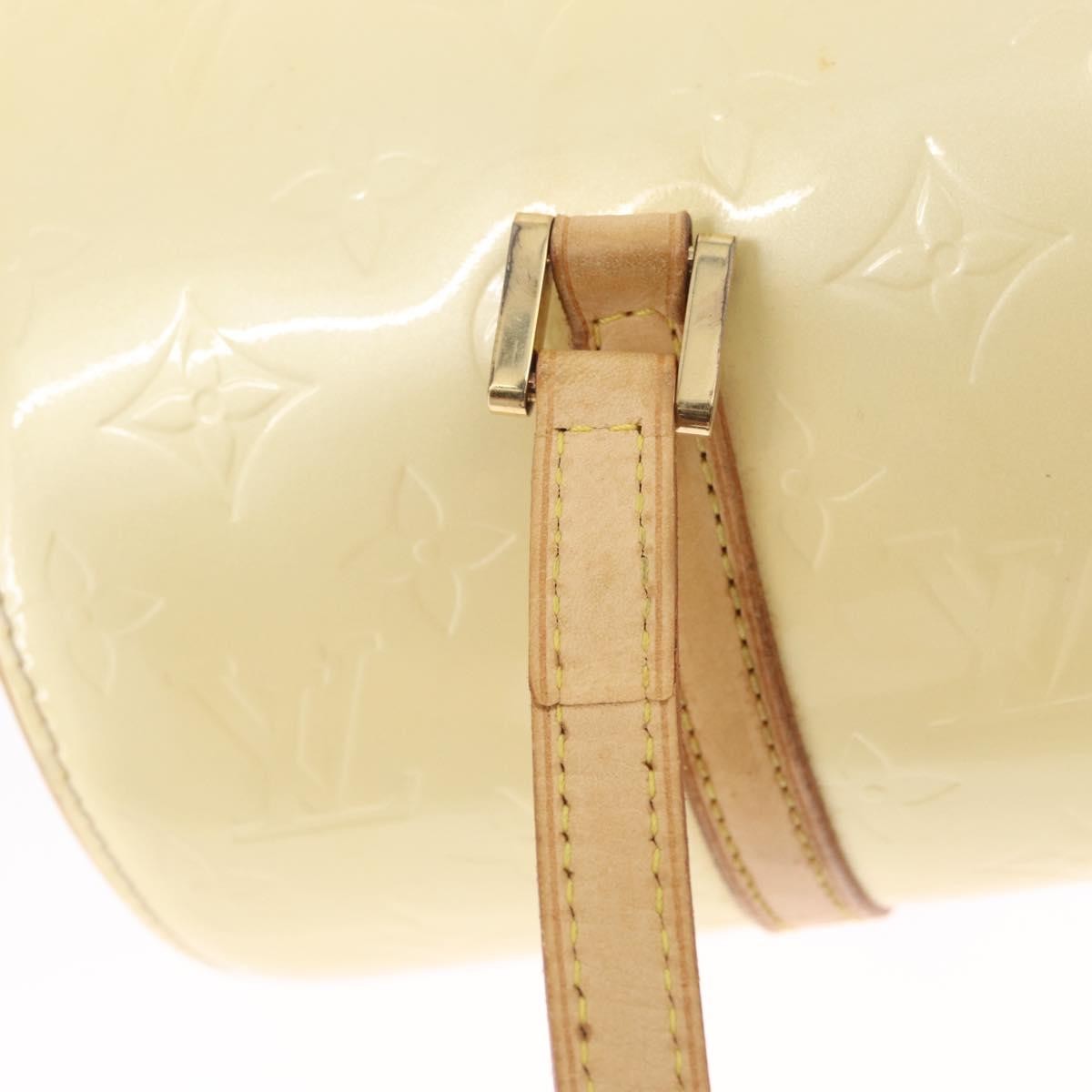 Louis Vuitton Bedford Monogram Vernis Beige Patent_Leather Handbag (Pre-Owned)