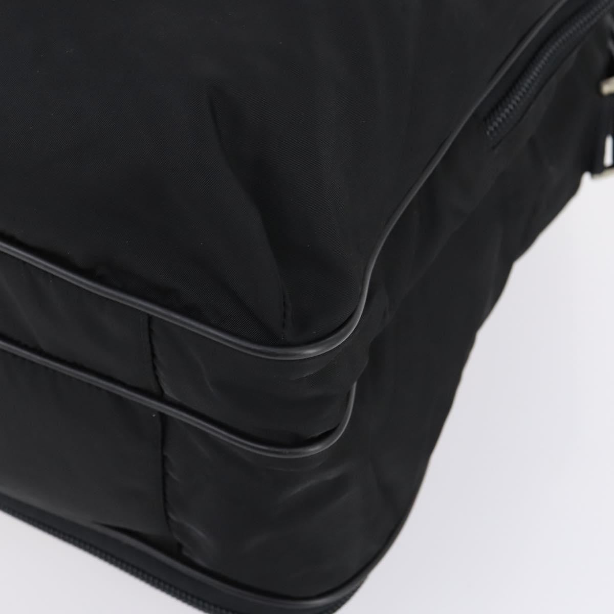 Prada Porta Computer Tessuto And Saffiano Leather Black Nylon Briefcase Bag (Pre-Owned)