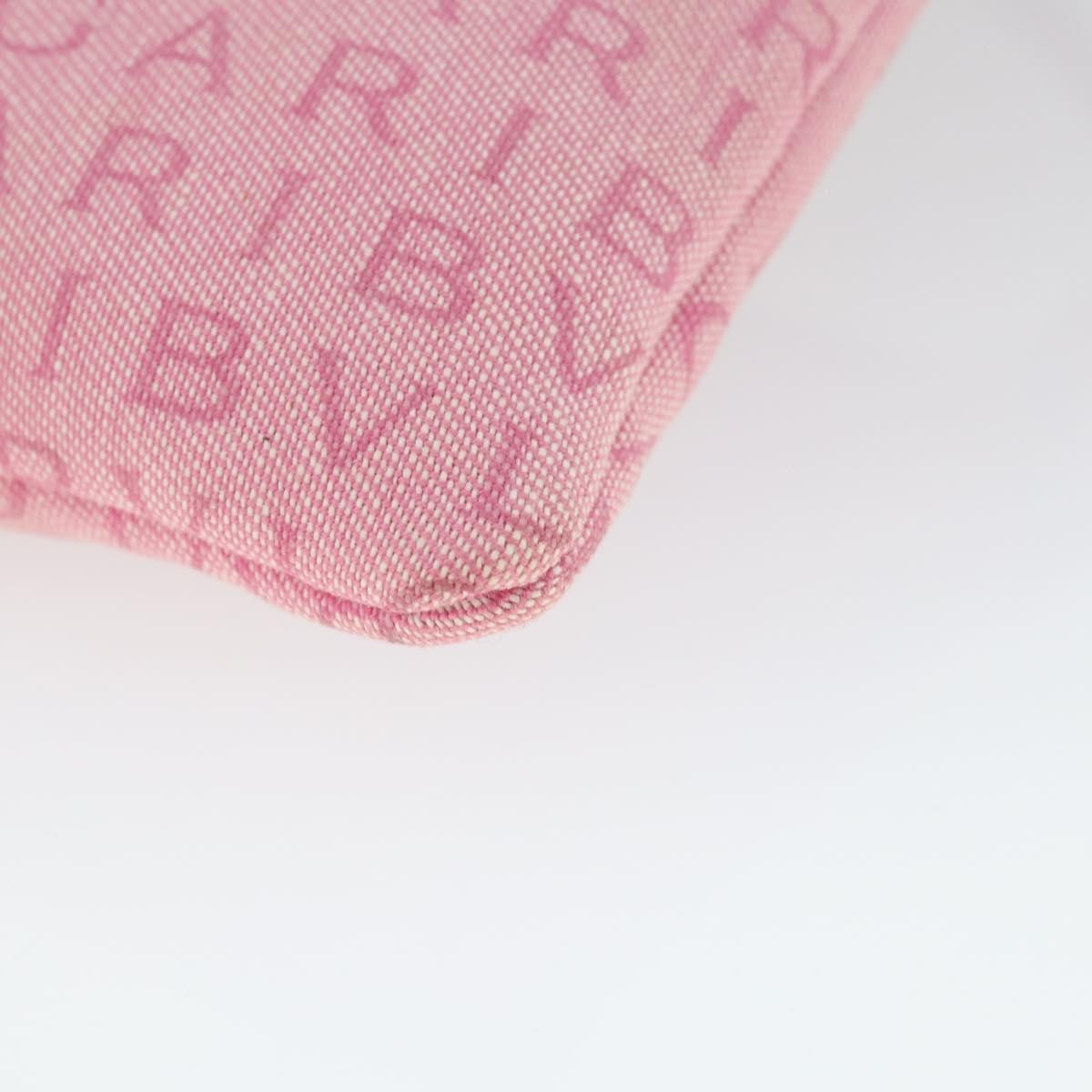 Bvlgari Logomania Canvas With Leather Pink Canvas Shoulder Bag Bag (Pre-Owned)