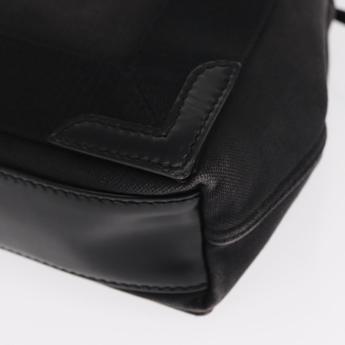 Balenciaga Navy Cabas Canvas With Leather Black Canvas Tote Bag Bag (Pre-Owned)