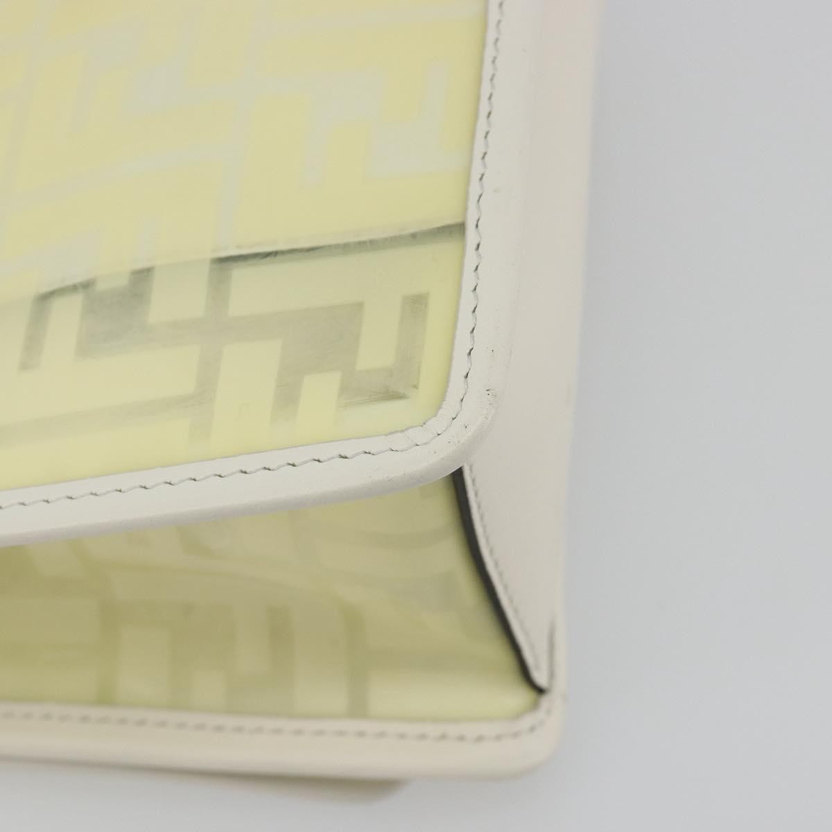 Fendi Kan I F Zucca Pu Clear Canvas Shoulder Bag Bag (Pre-Owned)