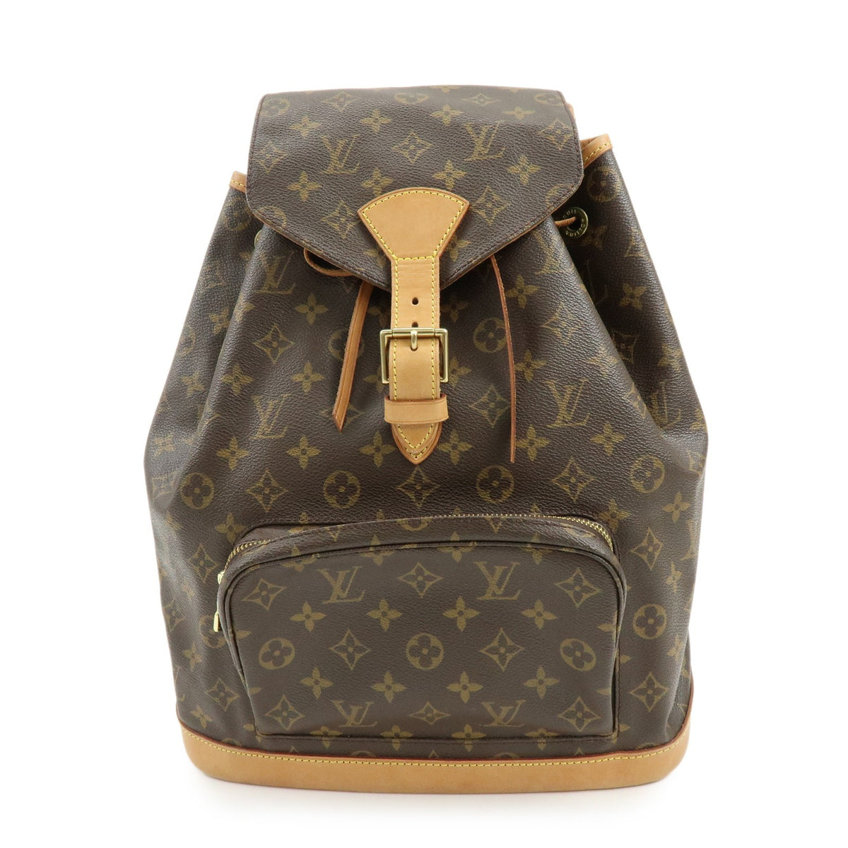 Louis Vuitton Vintage Montsouris Monogram Canvas Brown Canvas Backpack Bag (Pre-Owned)