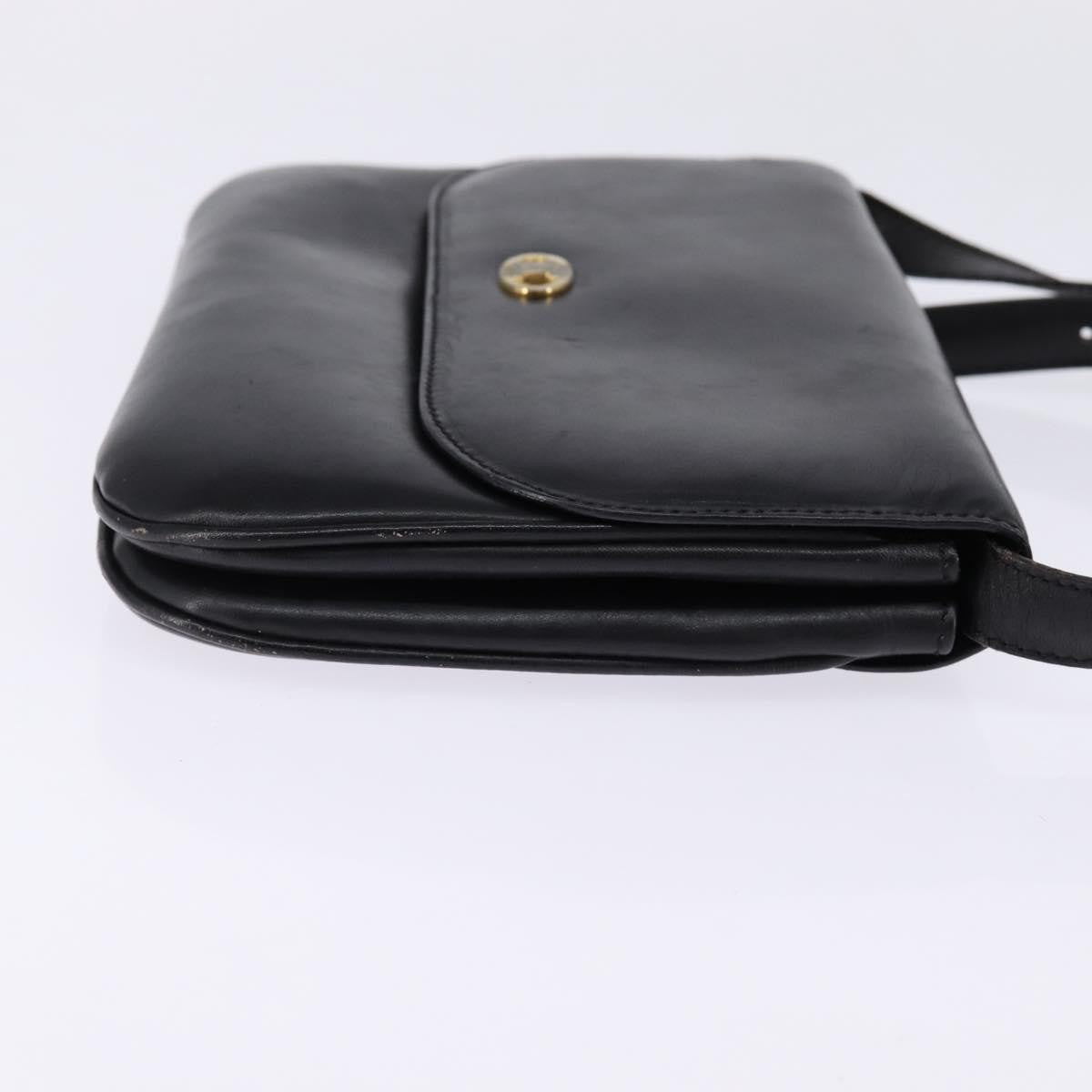 Celine Vintage Leather Black Leather Shoulder Bag Bag (Pre-Owned)