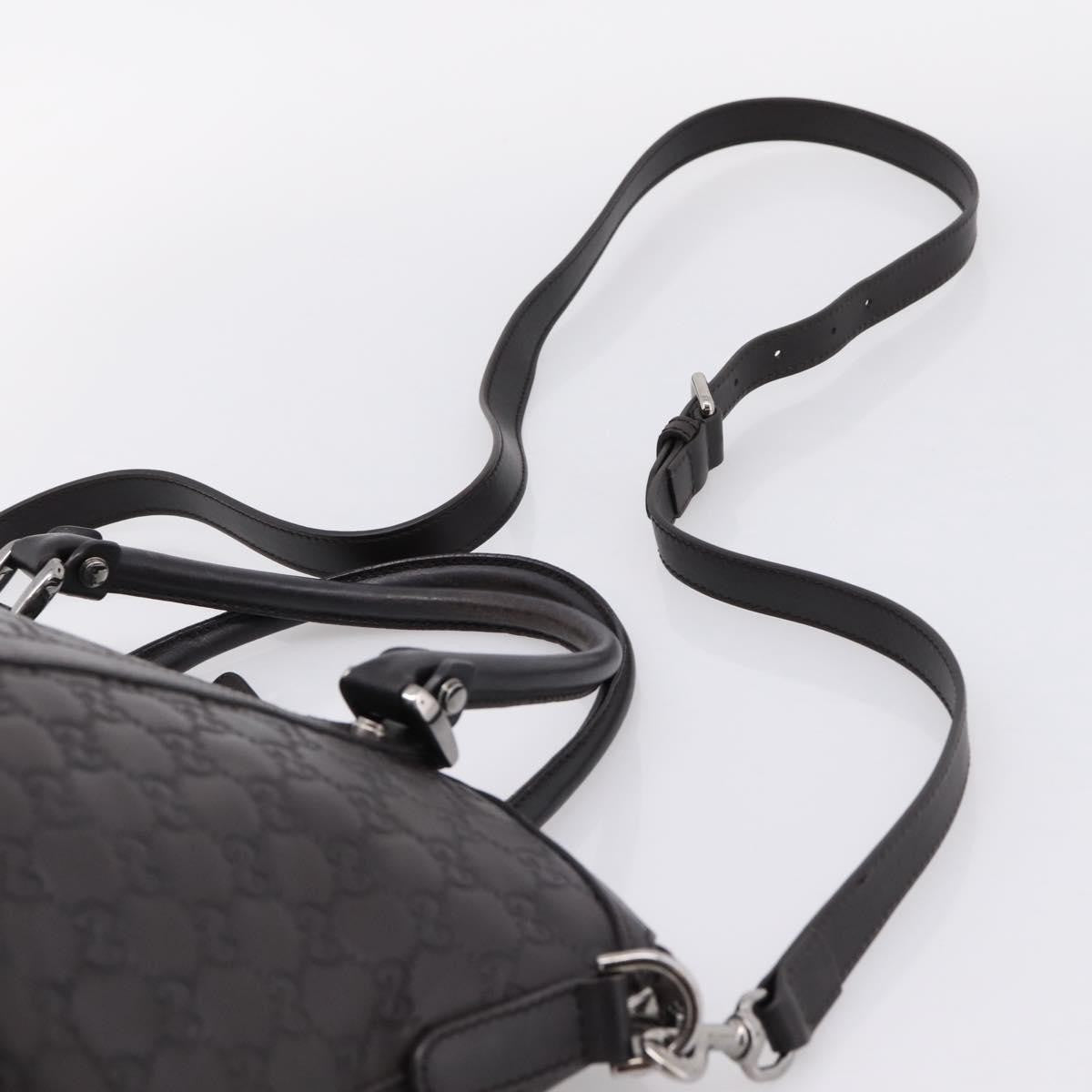 Gucci Gg Charm Convertible Dome Satchel Guccissima Leather Brown Leather Handbag (Pre-Owned)