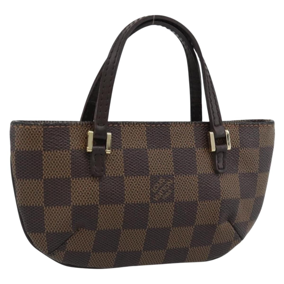 Louis Vuitton Manosque Pochette Damier Brown Canvas Clutche & Pouche Bag (Pre-Owned)