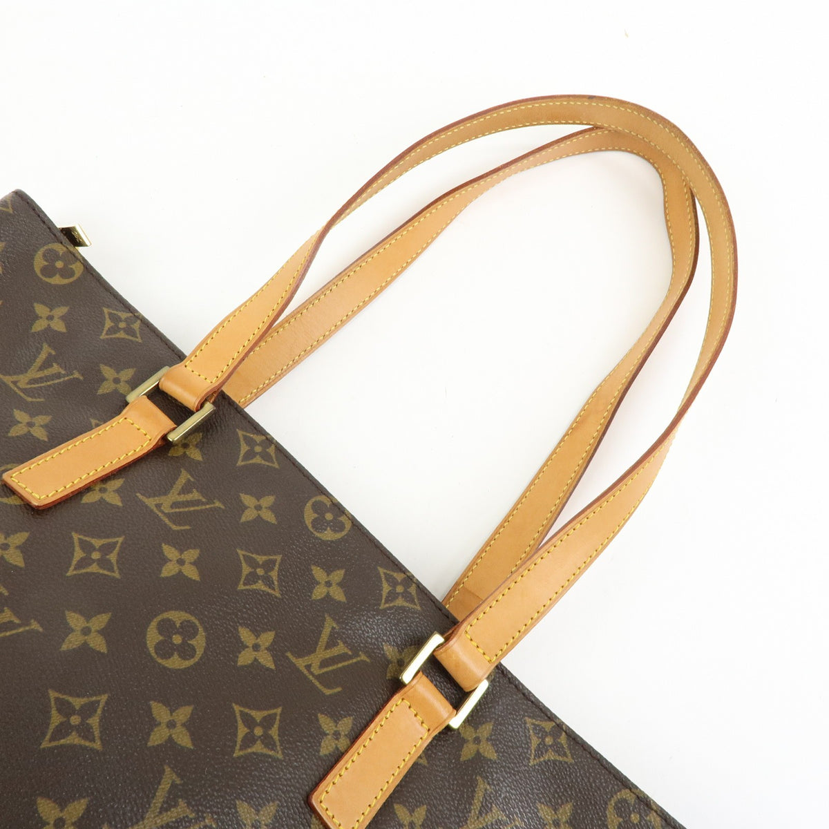 Louis Vuitton Cabas Mezzo Monogram Canvas Brown Canvas Tote Bag Bag (Pre-Owned)
