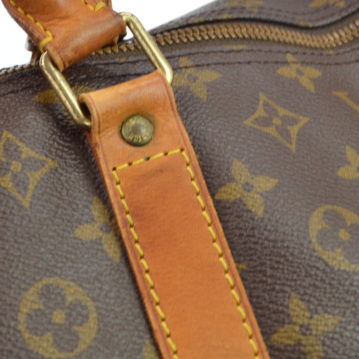 Louis Vuitton Keepall Monogram Canvas Brown Canvas Travel Bag Bag (Pre-Owned)