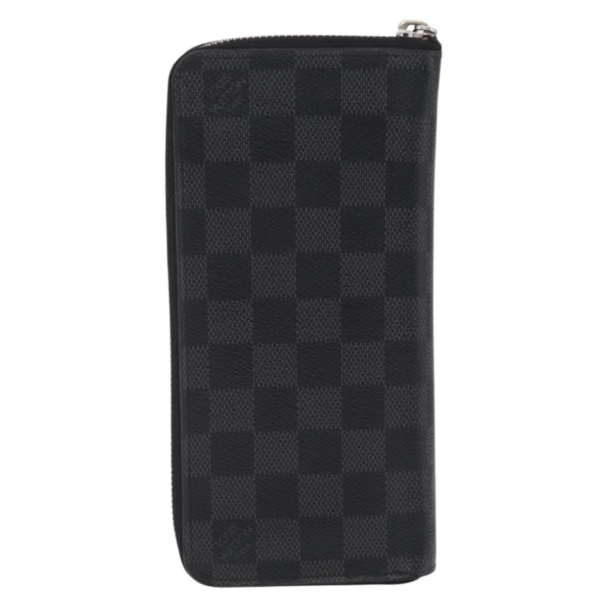 Louis Vuitton Zippy Damier Graphite Gray Canvas Wallets Accessory (Pre-Owned)