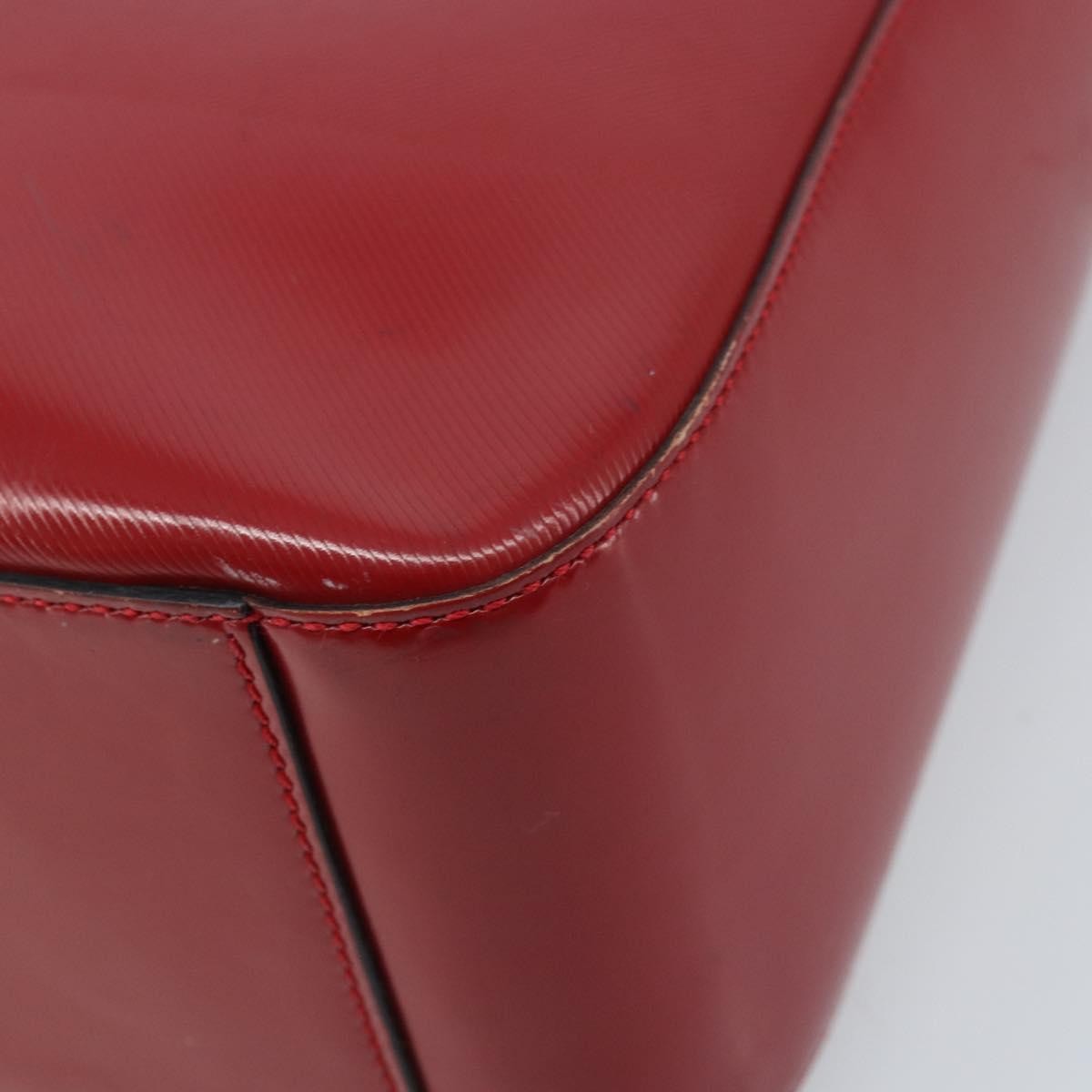 Celine Vintage Leather Red Leather Handbag (Pre-Owned)