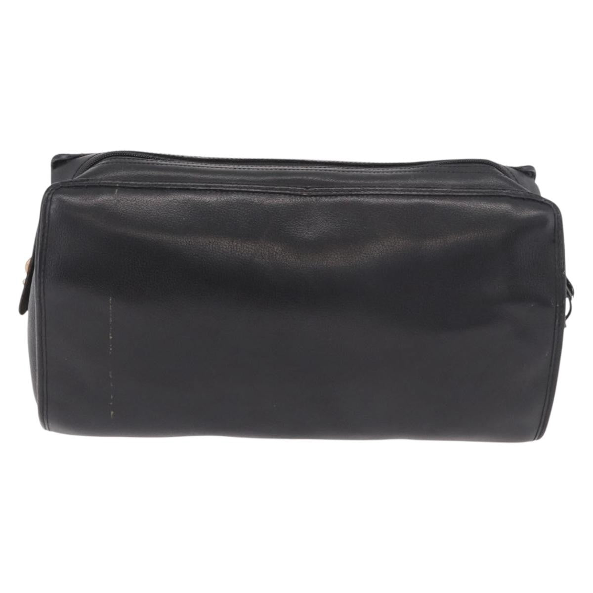 Christian Dior Vintage Leather Black Leather Shoulder Bag Bag (Pre-Owned)
