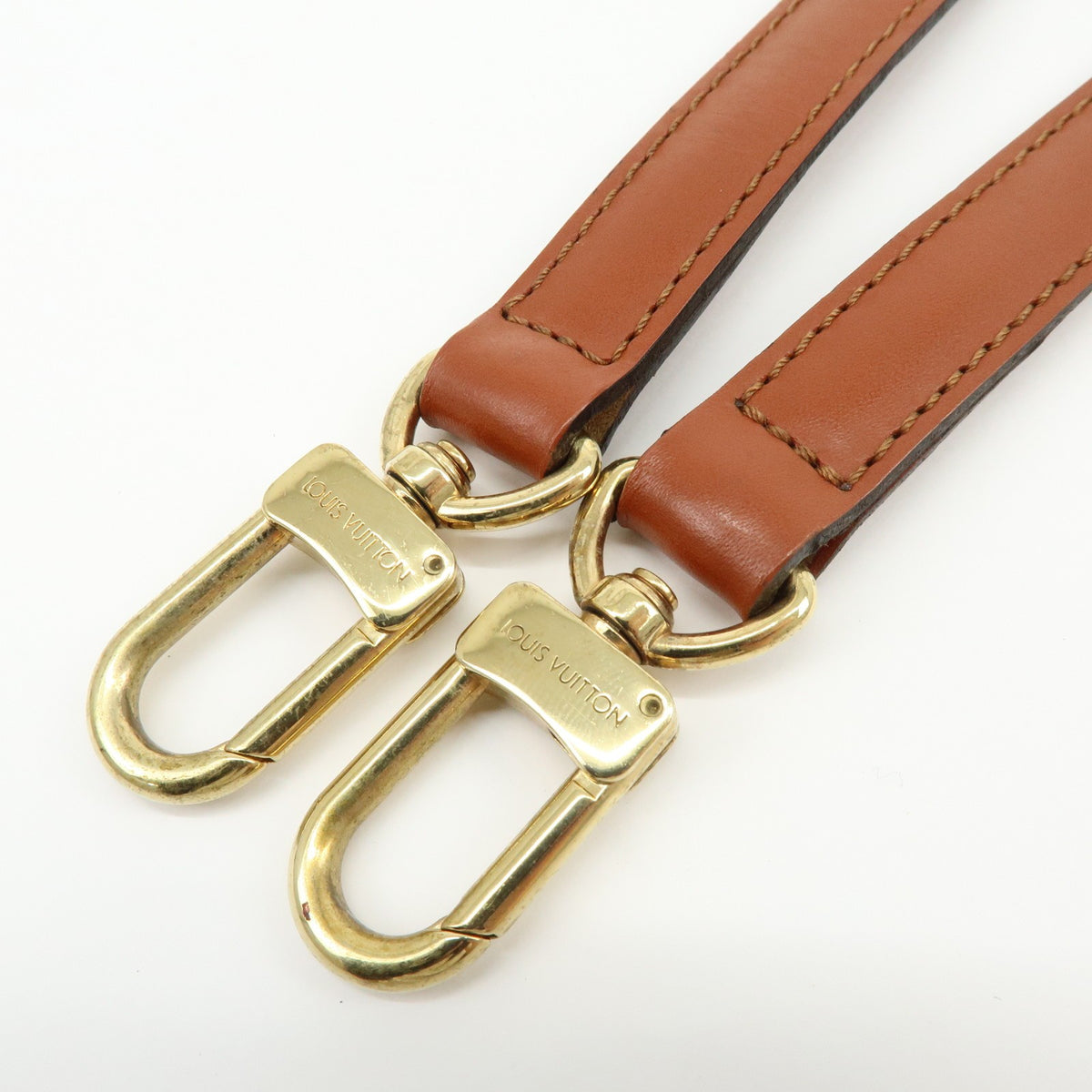 Louis Vuitton Adjustable Shoulder Strap Vachetta Leather Brown Leather Straps Accessory (Pre-Owned)