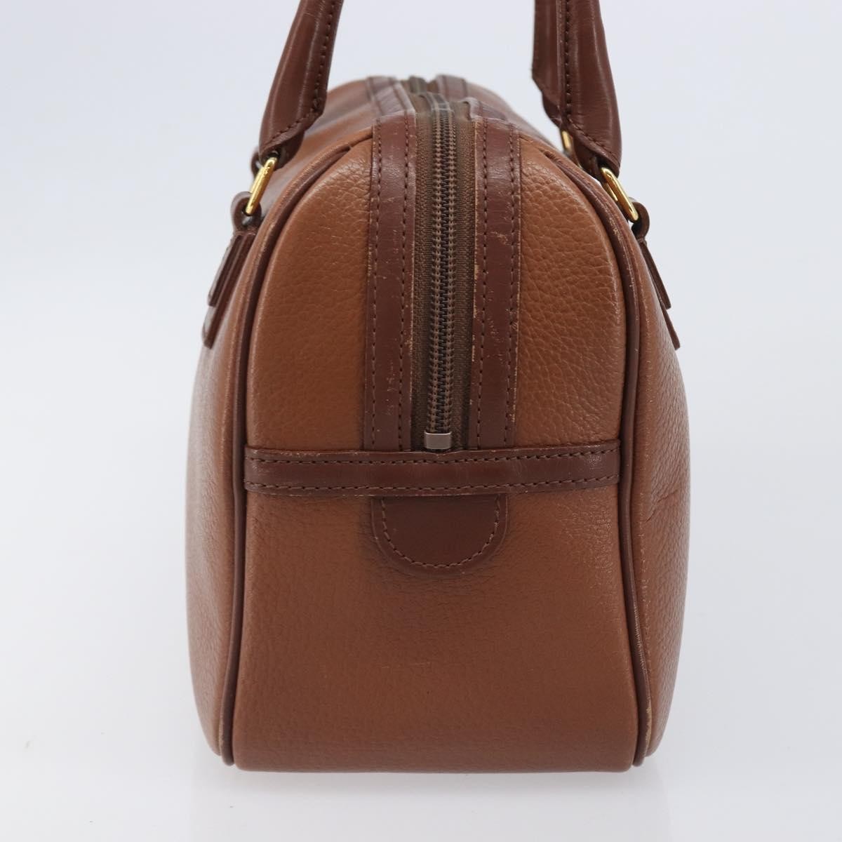 Burberry Vintage Boston Leather Brown Leather Handbag (Pre-Owned)