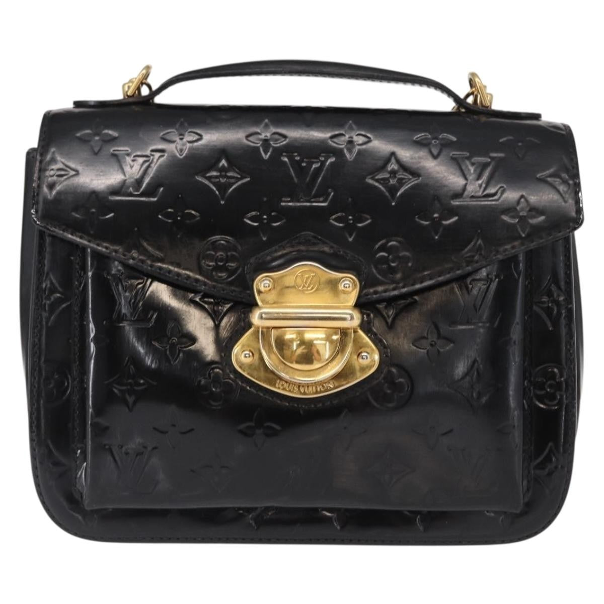 Louis Vuitton Mirada Monogram Vernis Black Patent_Leather Handbag (Pre-Owned)