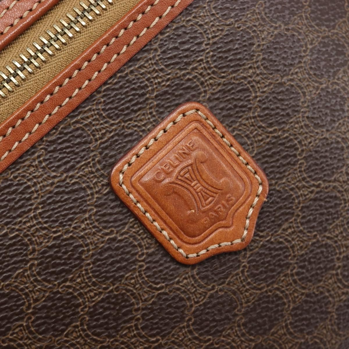 Celine Macadam Vanity Canvas Brown Canvas Clutche & Pouche Bag (Pre-Owned)