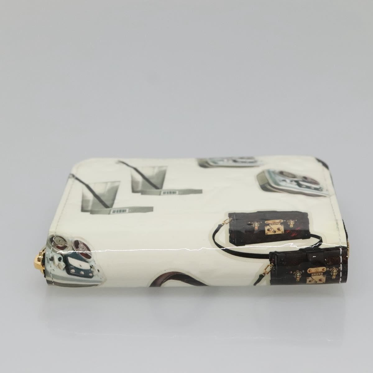 Louis Vuitton Nicolas Ghesquière Zippy Patent Monogram White Patent_Leather Wallets Accessory (Pre-Owned)
