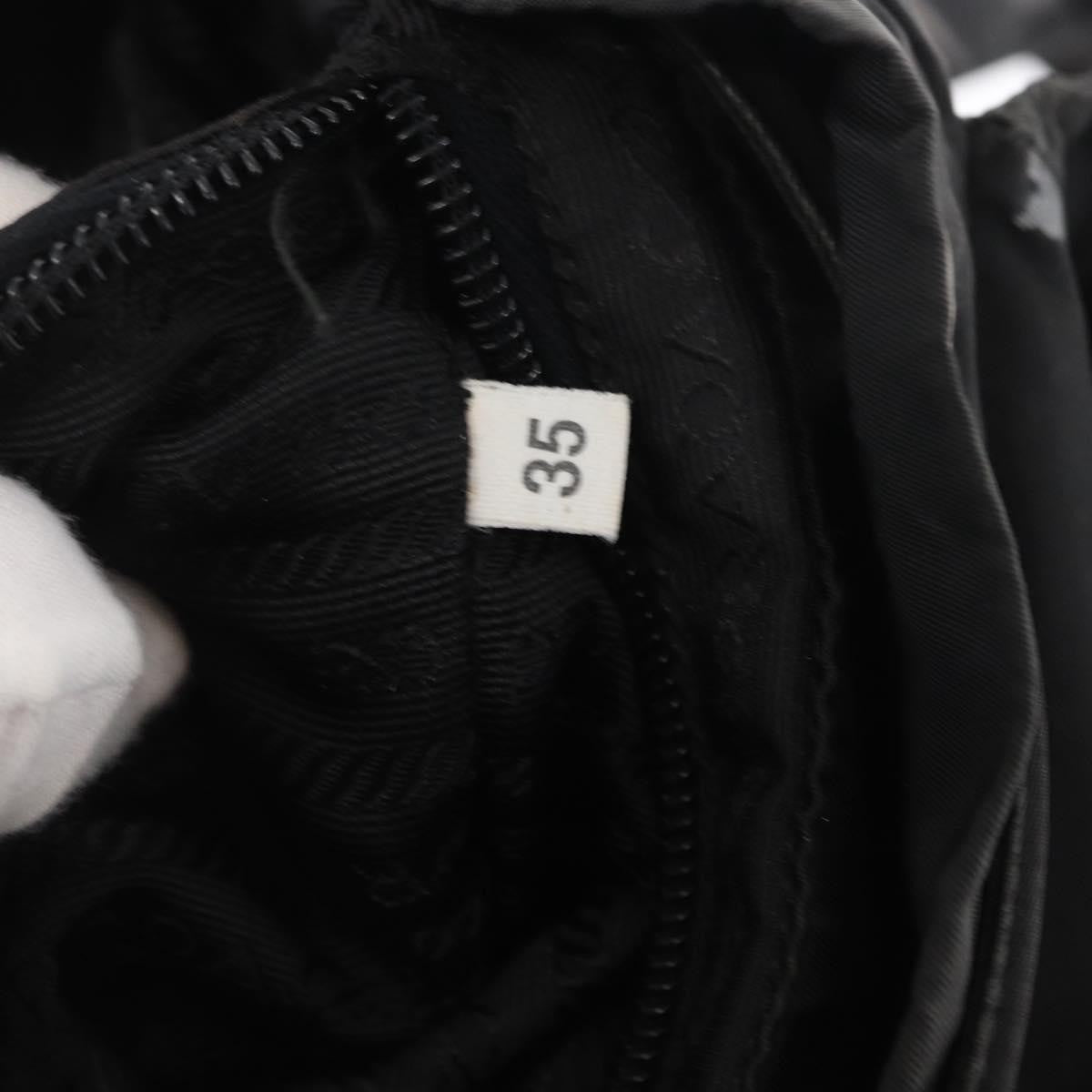 Prada Double Front Pocket Tessuto Black Nylon Backpack Bag (Pre-Owned)