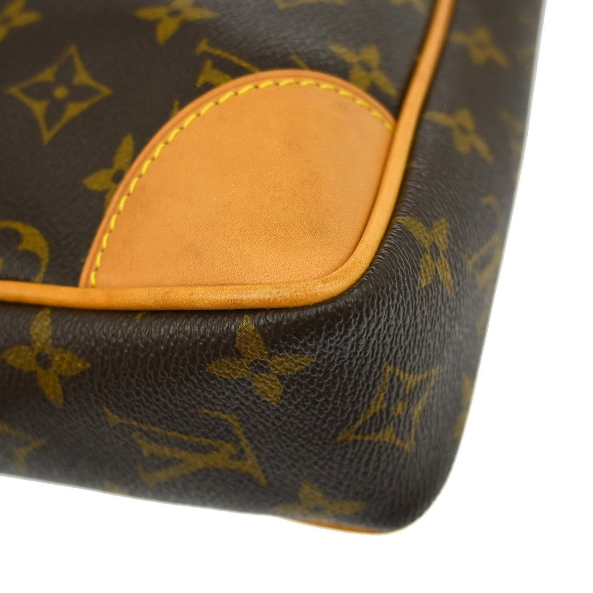 Louis Vuitton Porte-Documents Voyage Monogram Brown Canvas Briefcase Bag (Pre-Owned)