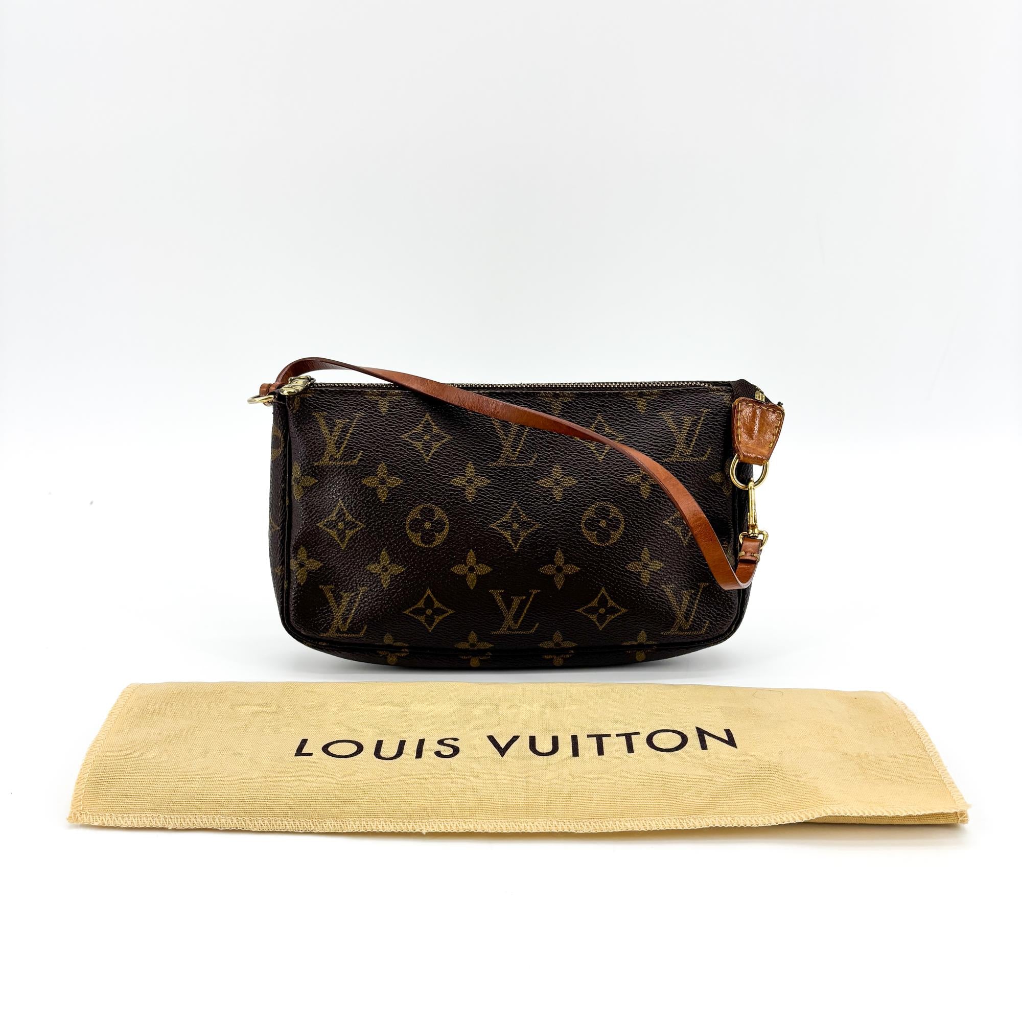 Louis Vuitton Pochette Accessoires Monogram Canvas Brown Canvas Clutche & Pouche Bag (Pre-Owned)