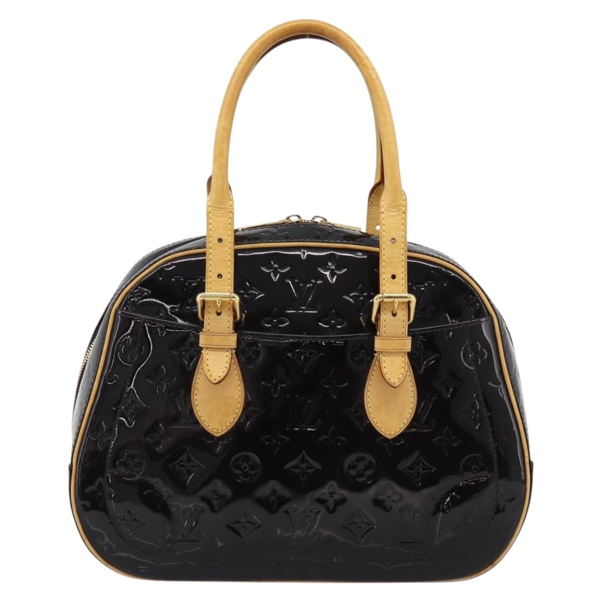 Louis Vuitton Summit Drive Monogram Vernis Black Patent_Leather Handbag (Pre-Owned)