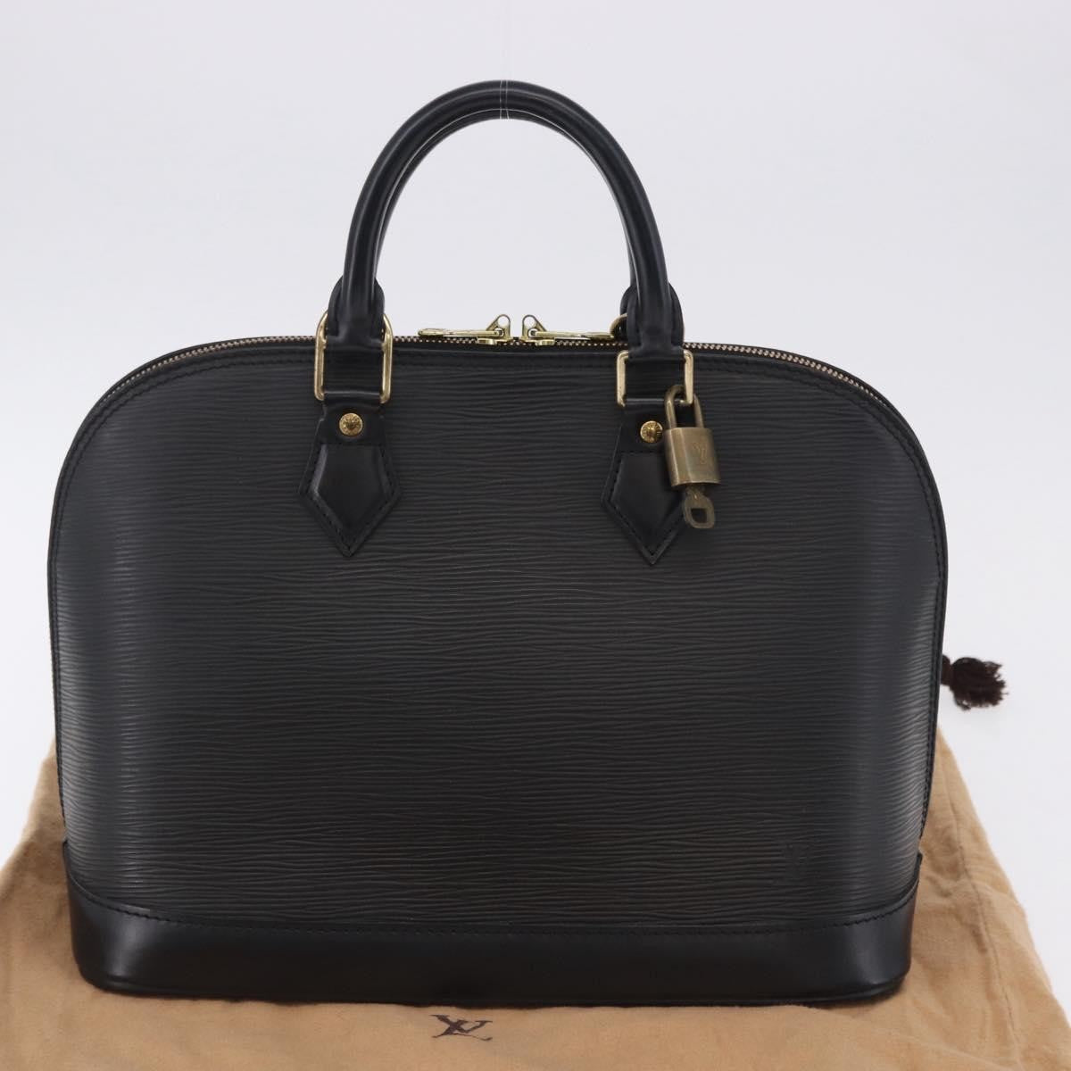 Louis Vuitton Alma Epi Leather Black Leather Handbag (Pre-Owned)