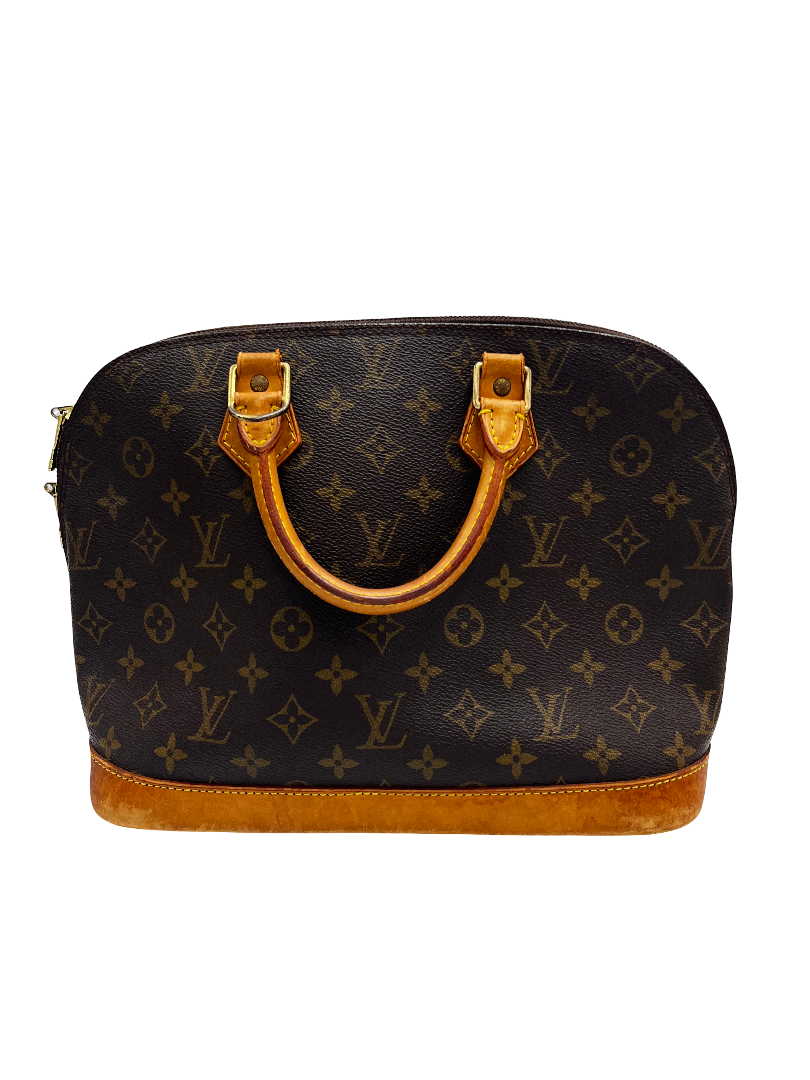 Louis Vuitton Alma Handbag Monogram Canvas Brown Canvas Handbag (Pre-Owned)