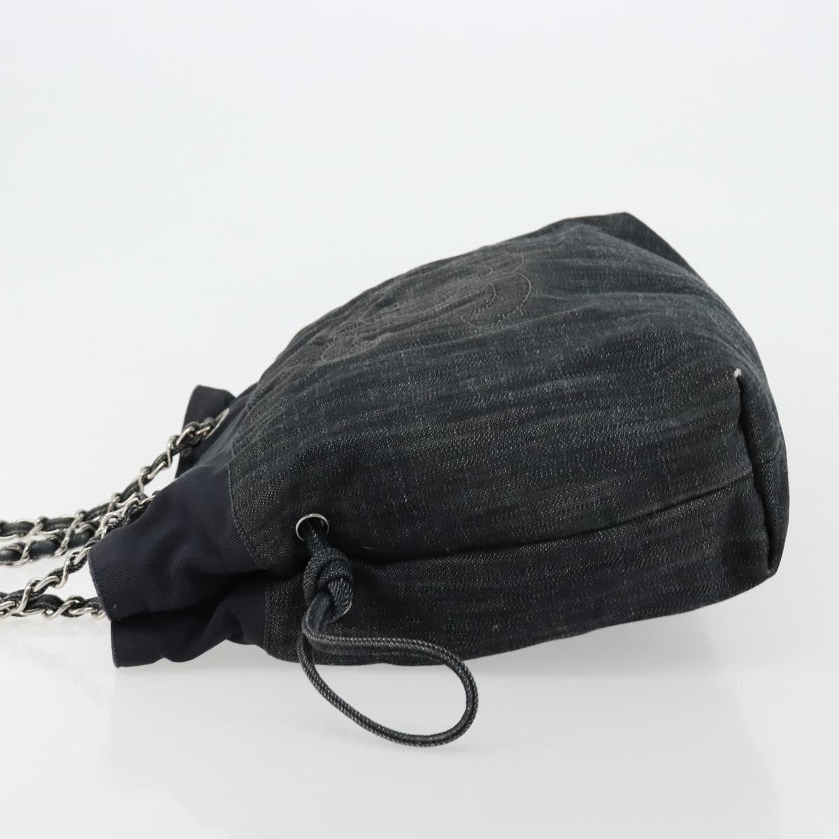 Chanel Bon Bon Denim Black Denim_Jeans Tote Bag Bag (Pre-Owned)