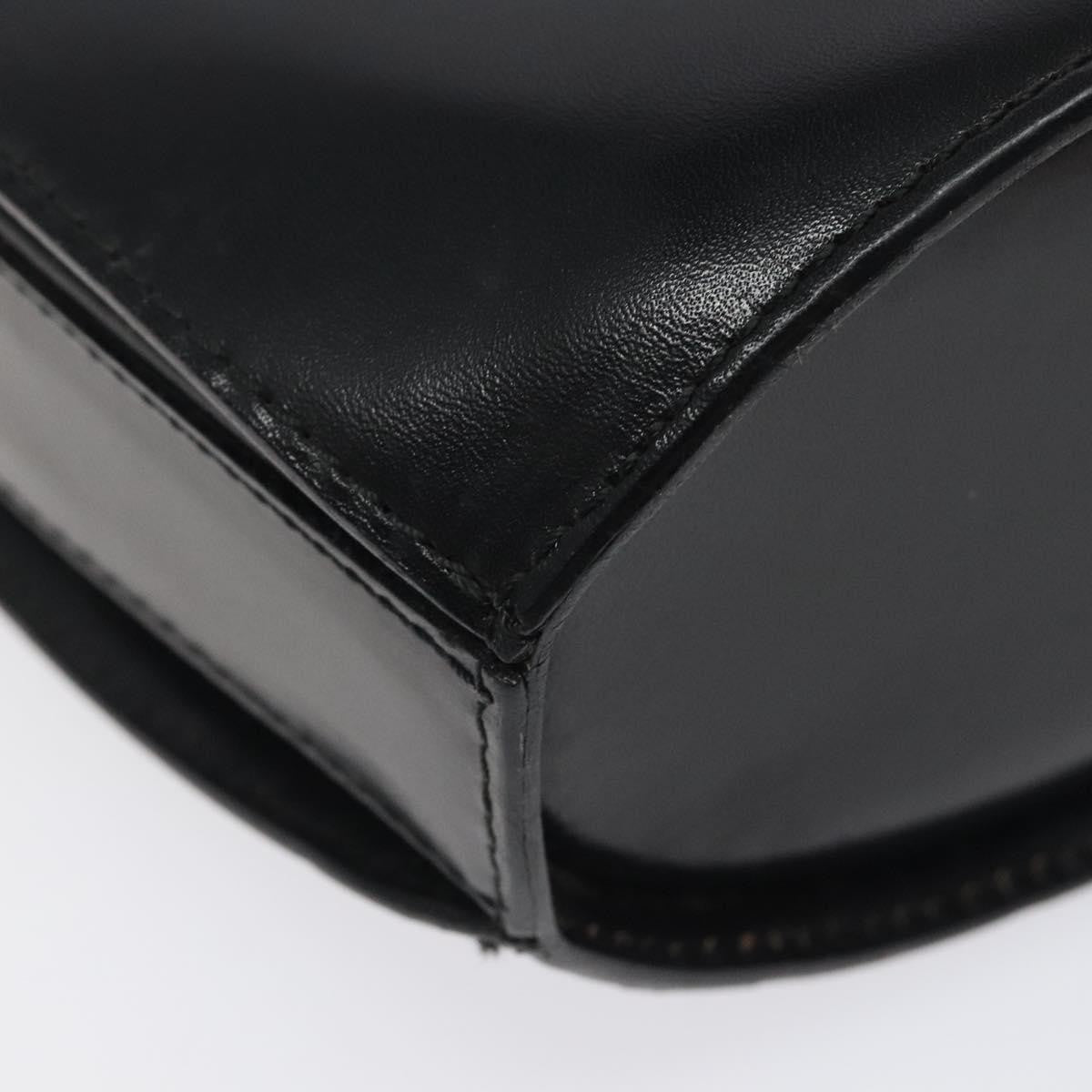Bally Vintage Leather Black Leather Shoulder Bag Bag (Pre-Owned)