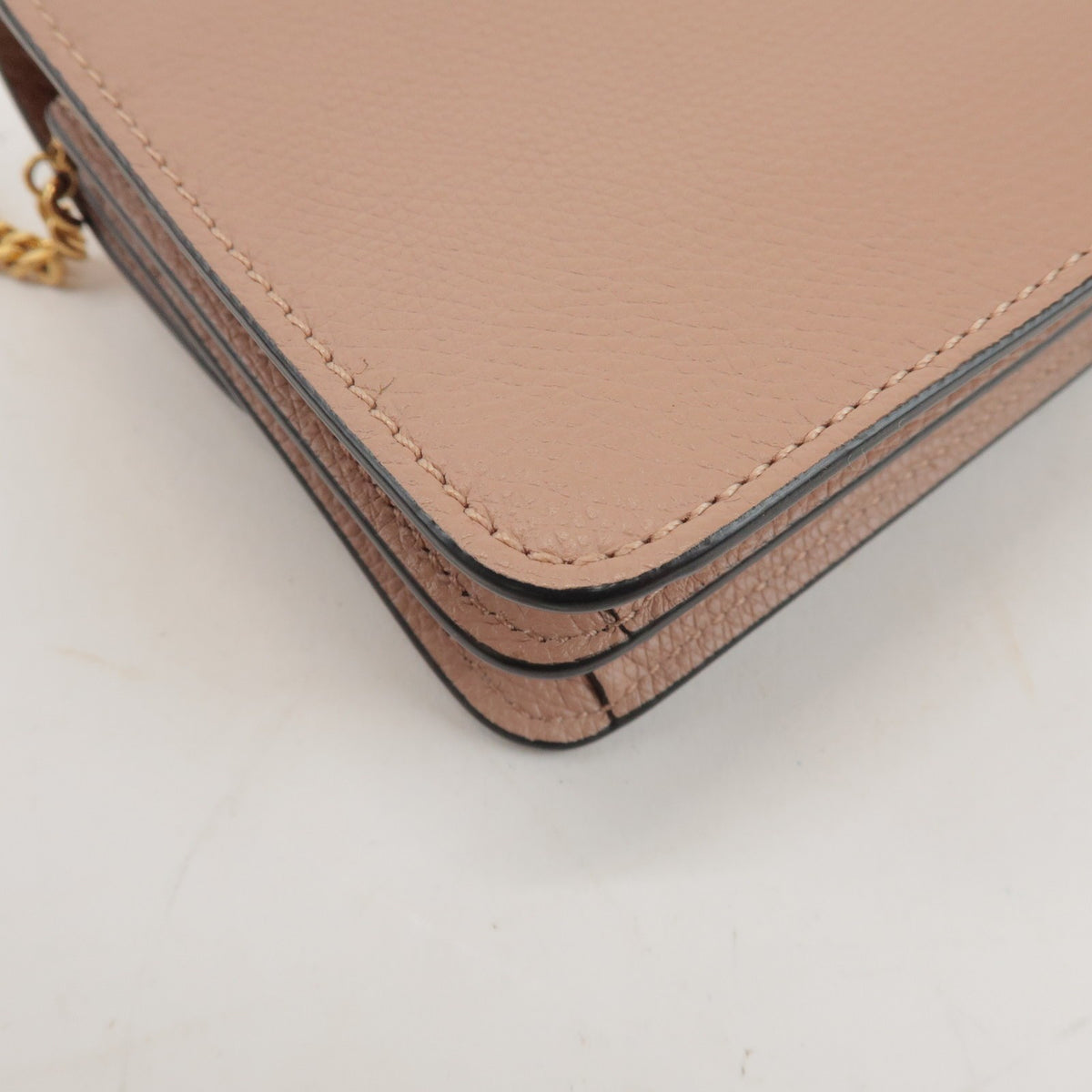 Valentino Garavani Vsling Leather Pink Leather Shoulder Bag Bag (Pre-Owned)