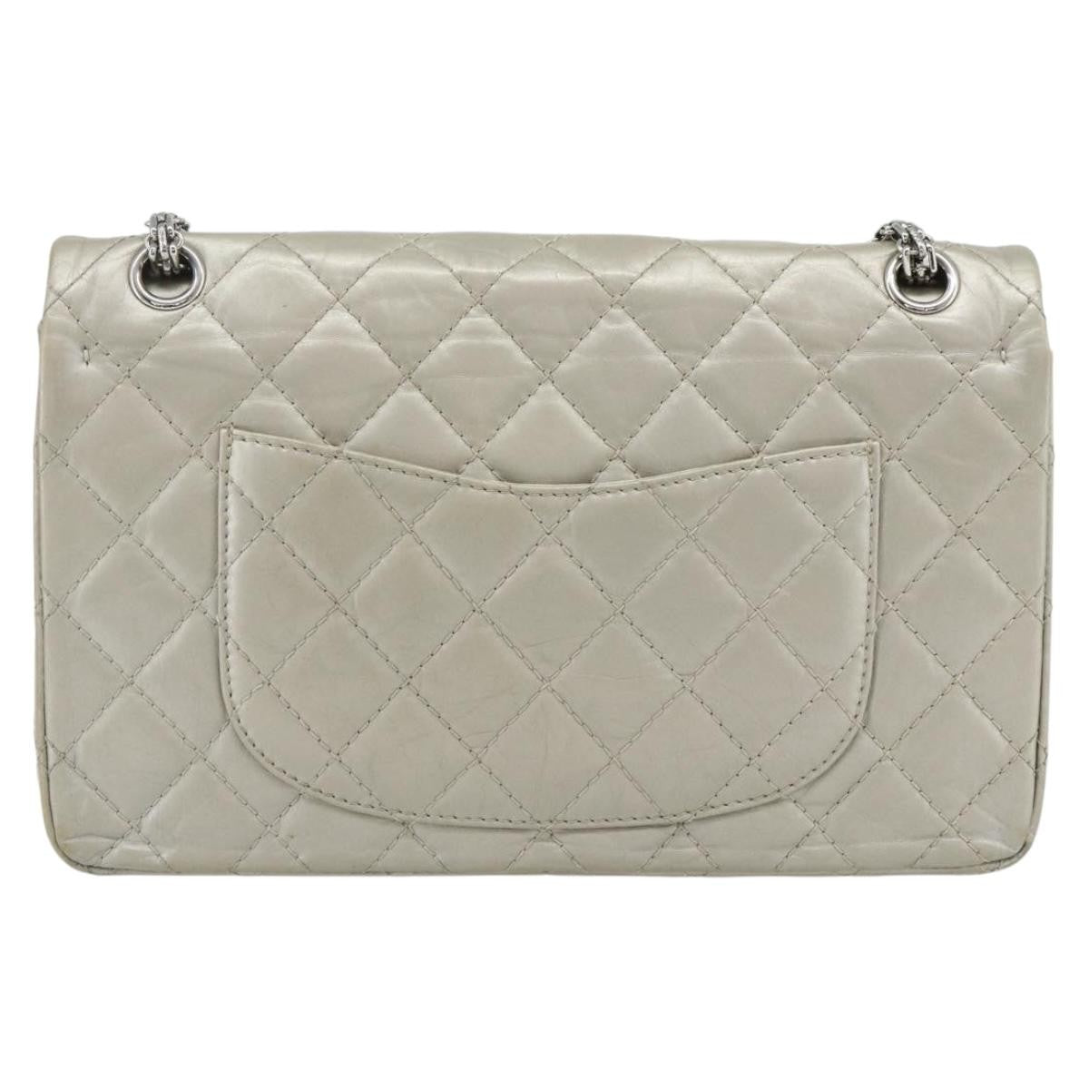 Chanel Reissue 2.55 Aged Calfskin Silver Calfskin Shoulder Bag Bag (Pre-Owned)