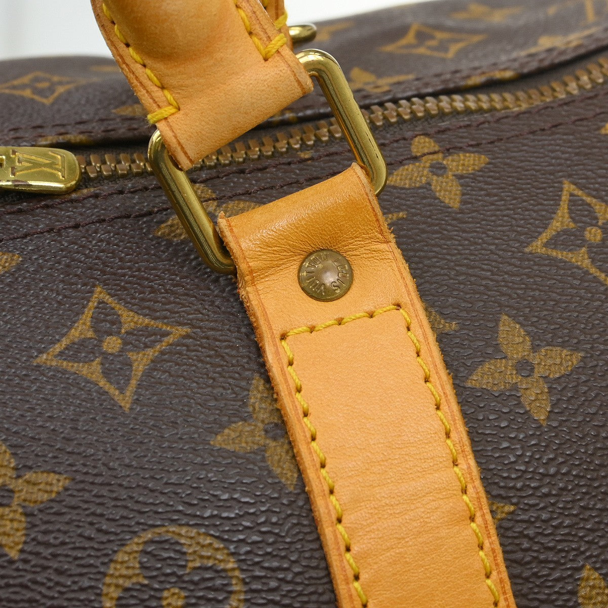Louis Vuitton Keepall Monogram Canvas Brown Canvas Travel Bag Bag (Pre-Owned)