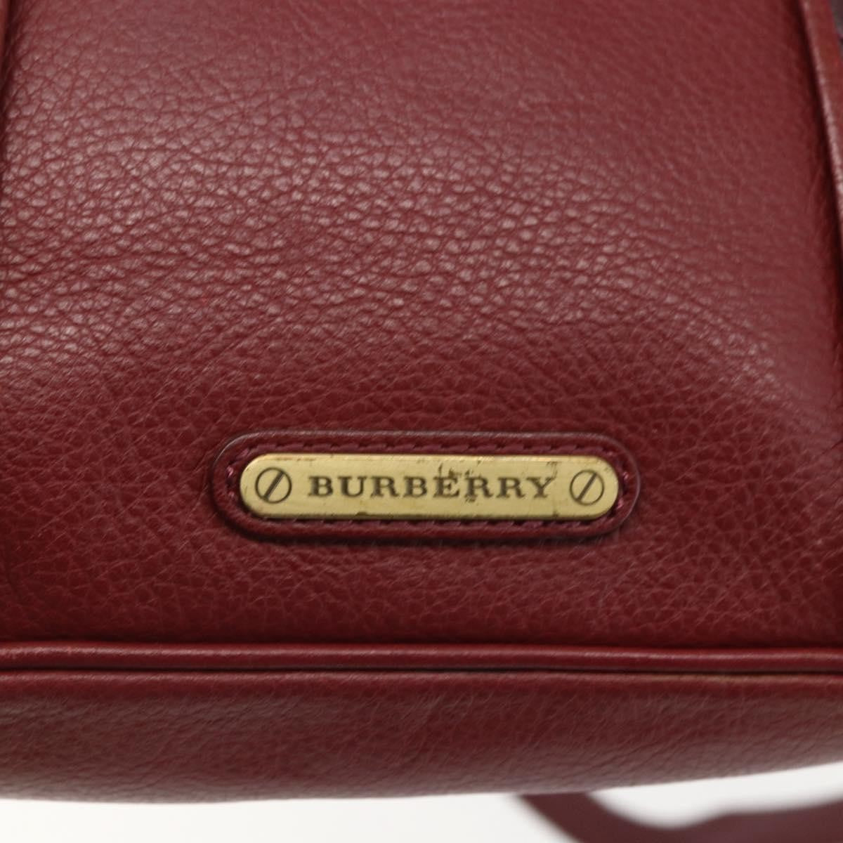 Burberry Vintage Leather Red Leather Shoulder Bag Bag (Pre-Owned)