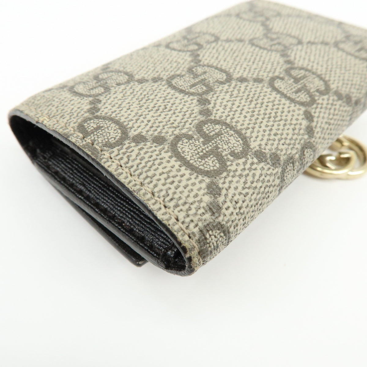 Gucci Interlocking G French Gg Coated Canvas Beige Canvas Wallets Accessory (Pre-Owned)