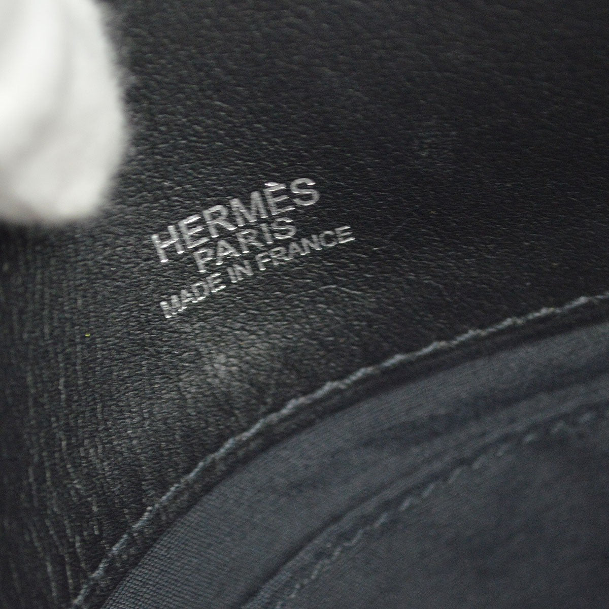 Hermes Heeboo Toile Black Canvas Handbag (Pre-Owned)