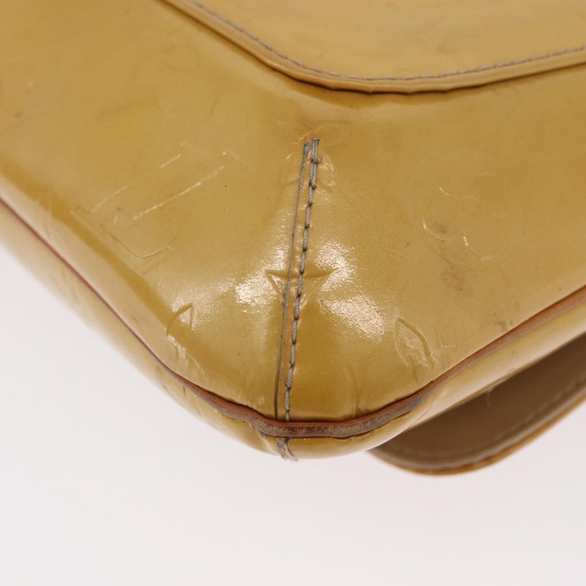 Louis Vuitton Thompson Street Monogram Vernis Beige Patent_Leather Shoulder Bag Bag (Pre-Owned)