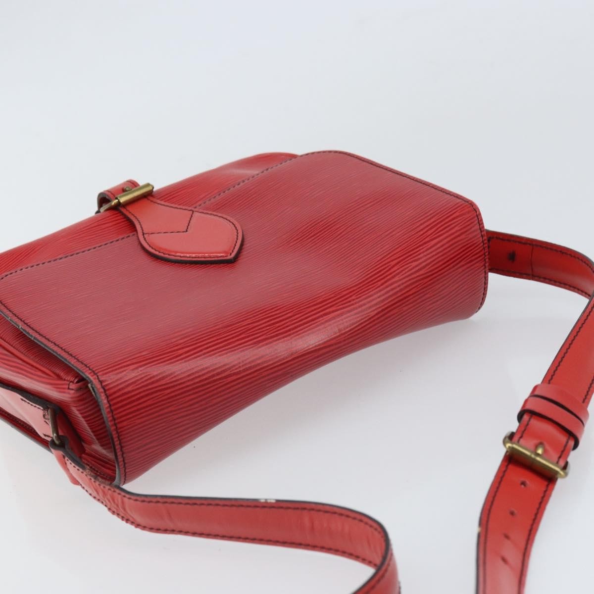 Louis Vuitton Cartouchiere Epi Leather Red Leather Shoulder Bag Bag (Pre-Owned)